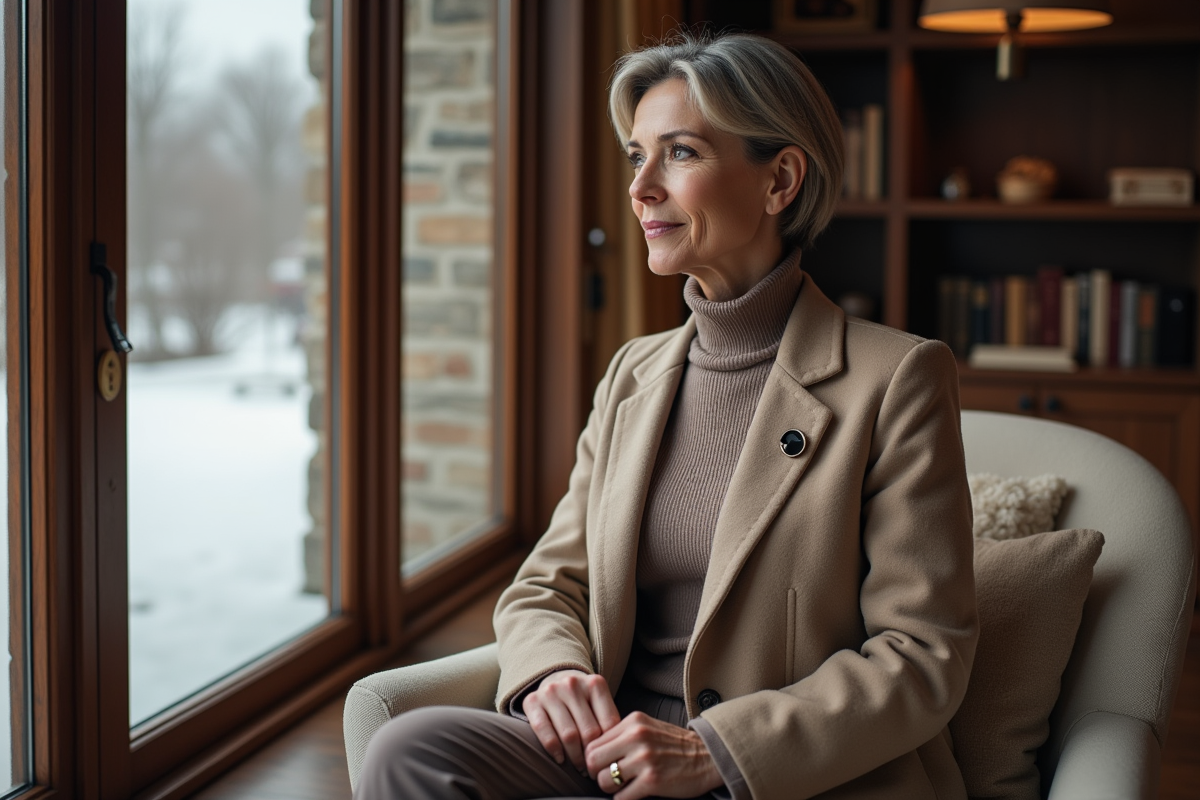 Femme assise près d