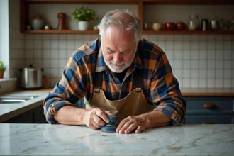 Fixations de comptoirs de cuisine en bricolage DIY