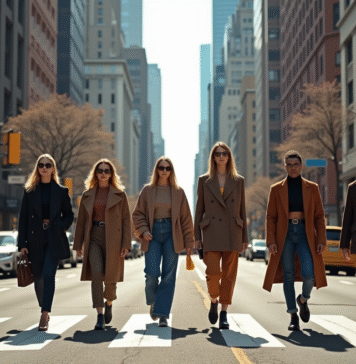 Meilleurs looks du monde 2025 : qui s’habille avec style ? Groupe de personnes à la mode dans une ville moderne