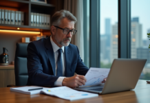 Types d’actifs : comprendre les deux principales catégories pour investir Homme d'affaires en costume analysant des graphiques financiers