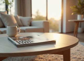 La montée en puissance du magazine It’s Luxe Time : analyse d’un phénomène de presse Magazine élégant sur une table dans un salon lumineux